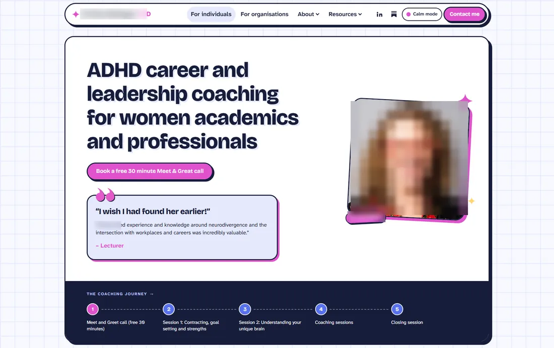 Header and hero, after: the redesign